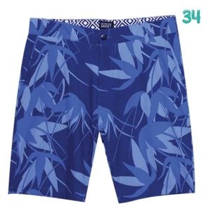 TRUNKS Tropical Swim Multi-Functional Short Leaf Beach Summer Pool Mens 34